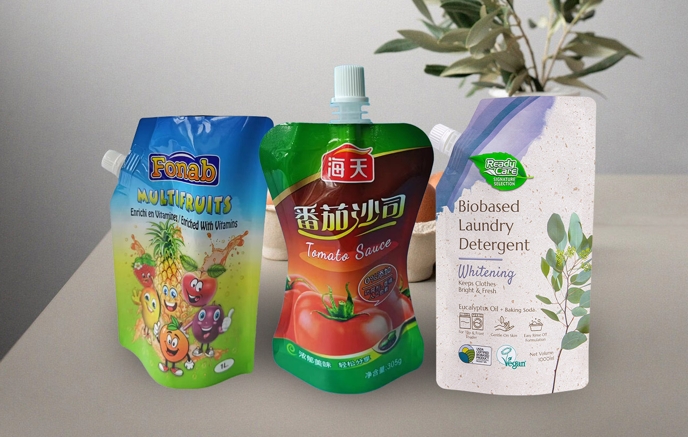 Pochette à bec verseur