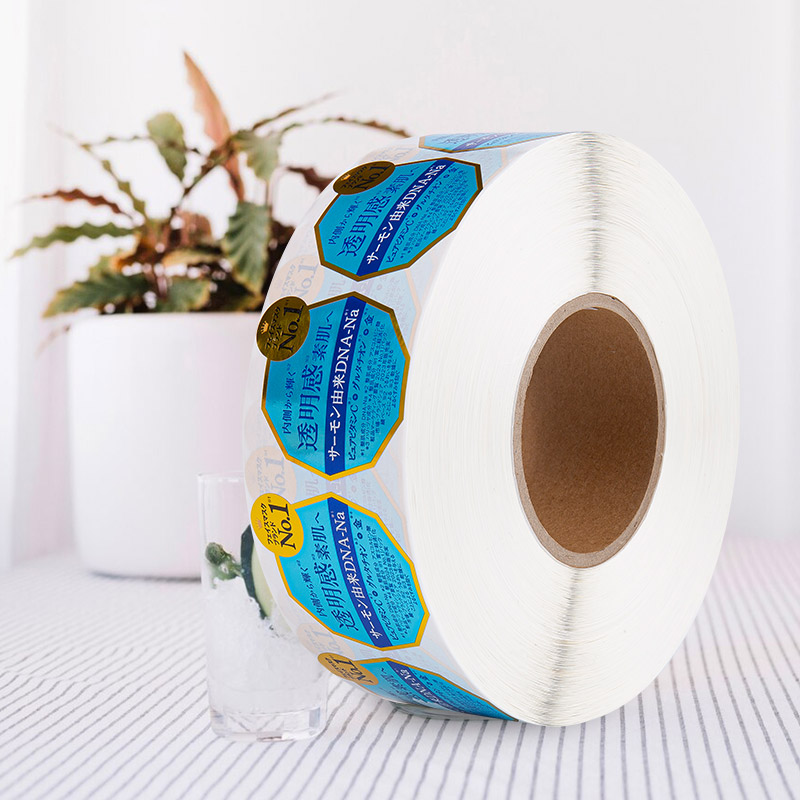 Étiquette autocollante autocollante imperméable et résistante à l'huile